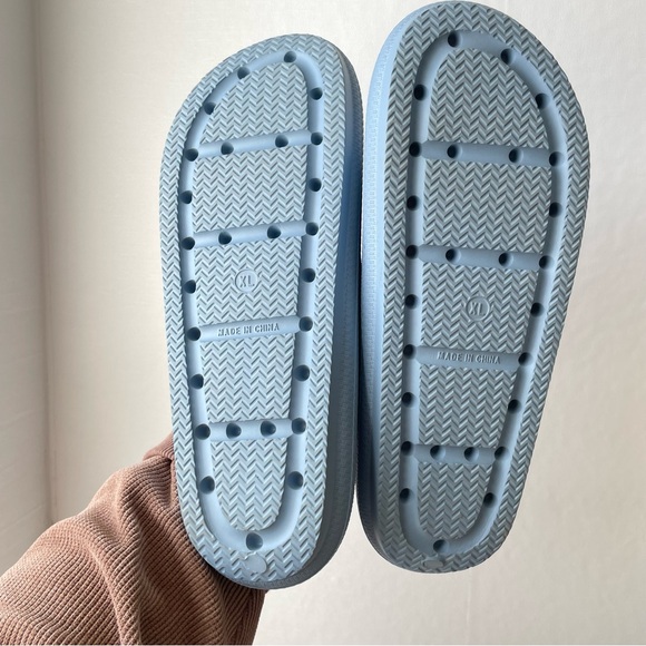 32 Degrees Cool Cushion Slides Slippers Sandals Shower Shoes Unisex Blue XL - Picture 7 of 7